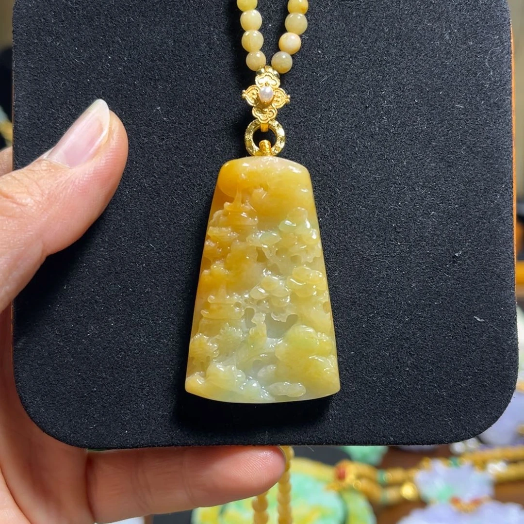 翡翠未镶嵌颈饰天然翡翠