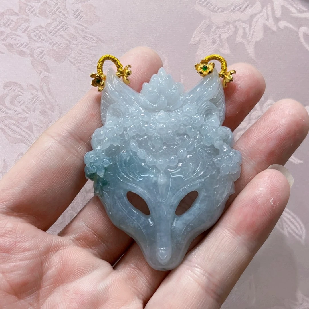 吊坠(赠链)合金翡翠代编织