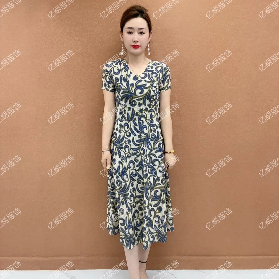 （口袋款）V领连衣裙 简约时尚大方好看连衣裙90-165斤可穿