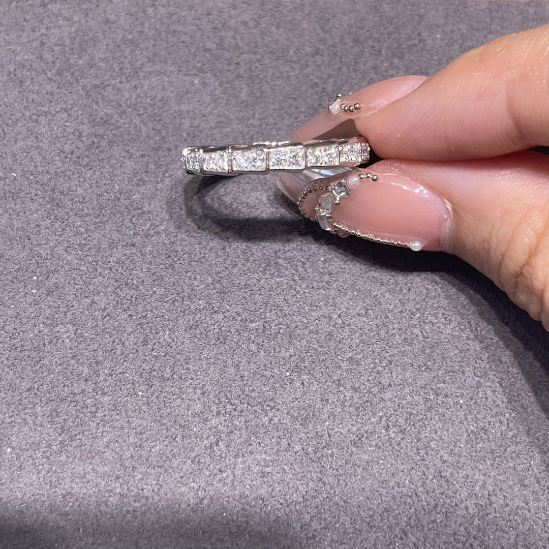 PT950铂金蛇骨戒批发