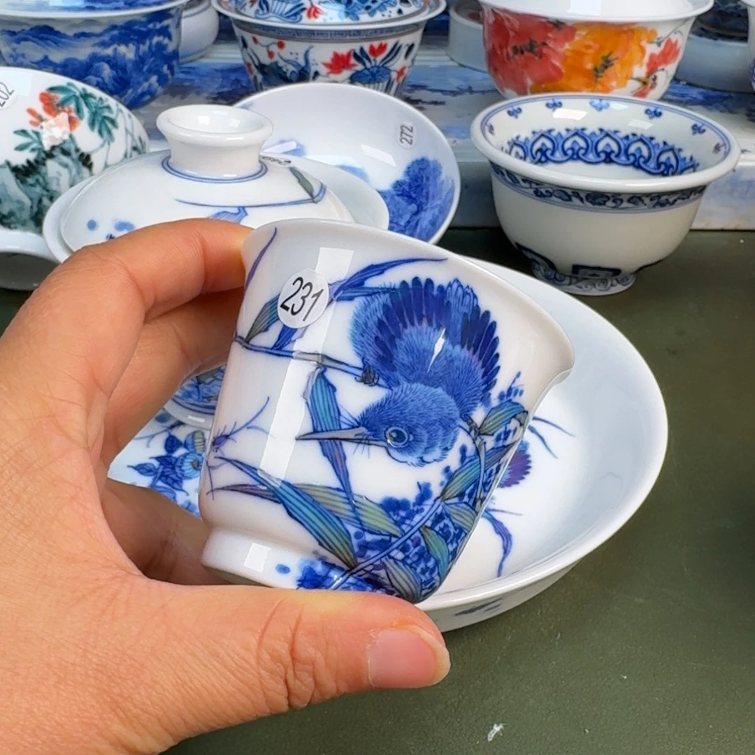 陶景德镇纯手绘茶具圆圆231