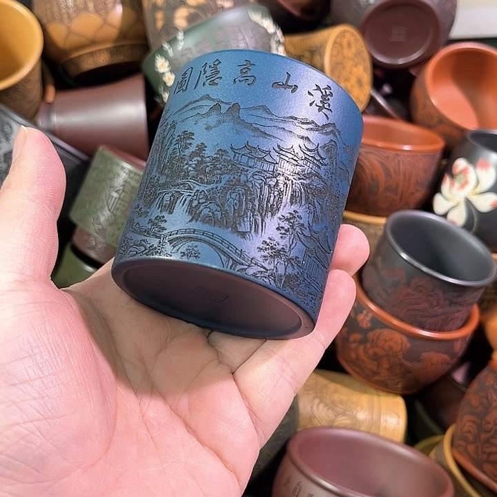 茶杯紫砂全手工紫砂主人杯