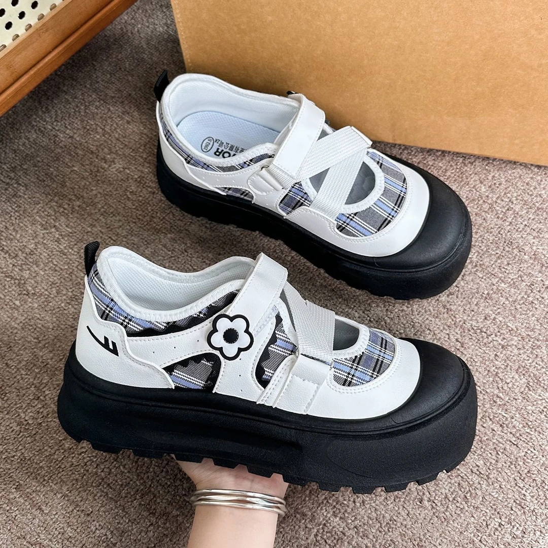 回力厚底凉鞋女2025新款夏季薄款透气板鞋子小众丑萌玛丽珍大头鞋