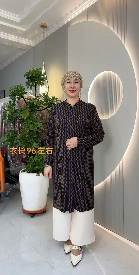 w1922亲肤弹力妈妈装