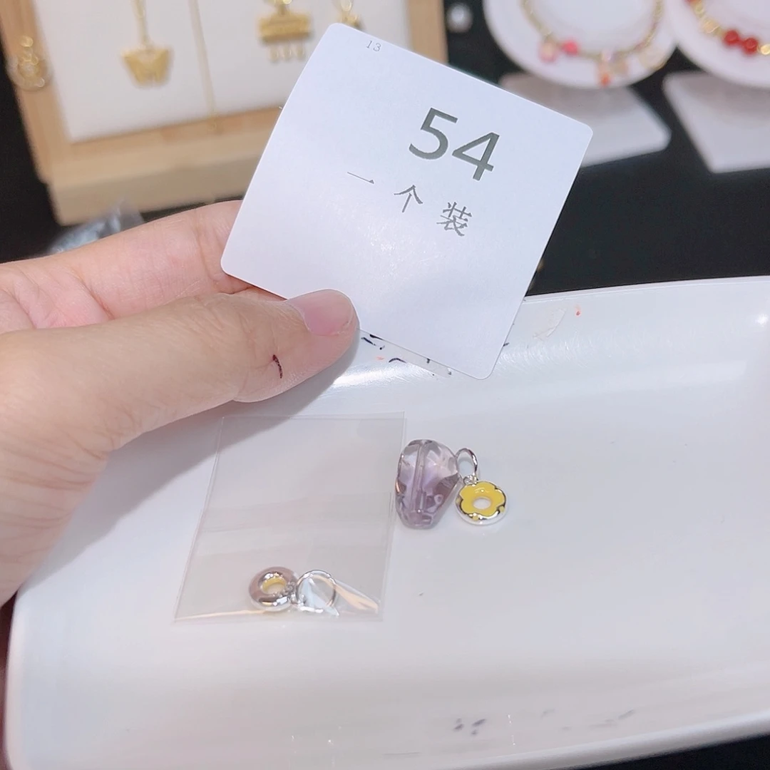 紫晶珠宝半成品银S925镶嵌54