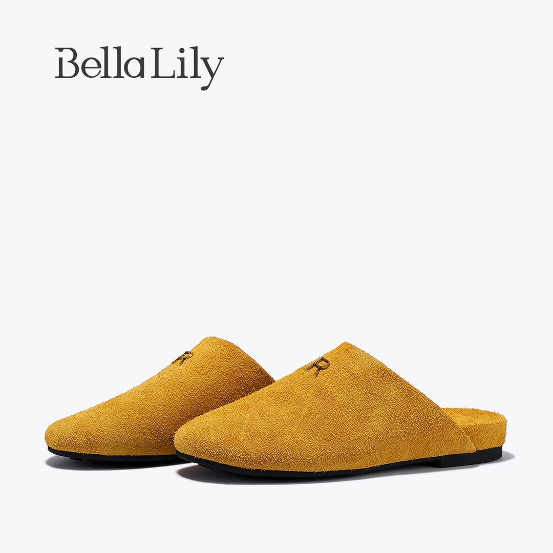 BellaLily2025夏季新款多巴胺包头拖小众高级勃肯鞋舒适一脚蹬女