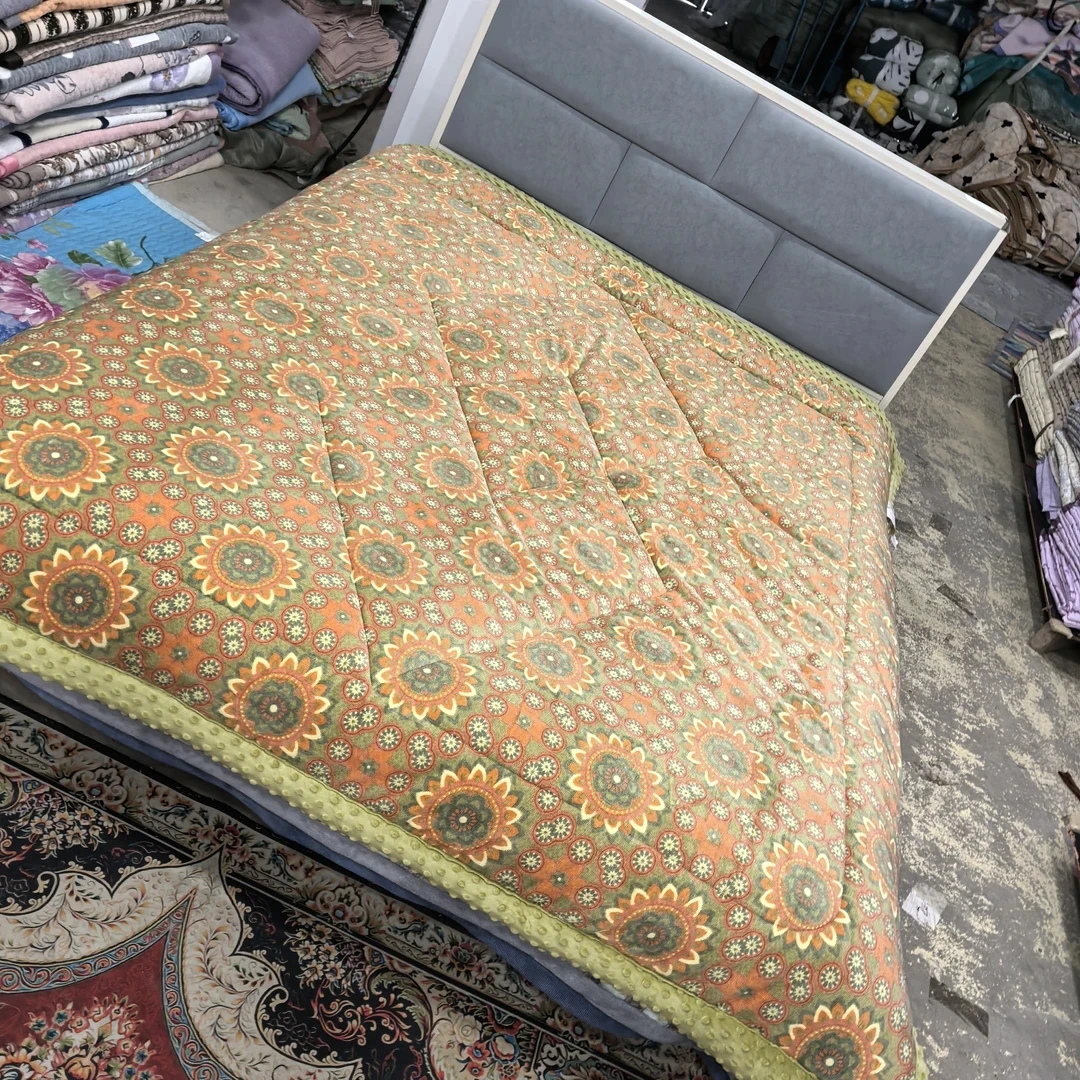 牛奶绒豆豆被《复古太阳花》1.5米Ｘ2米