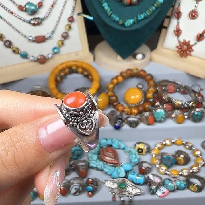 一***光非金属藏地密码戒指