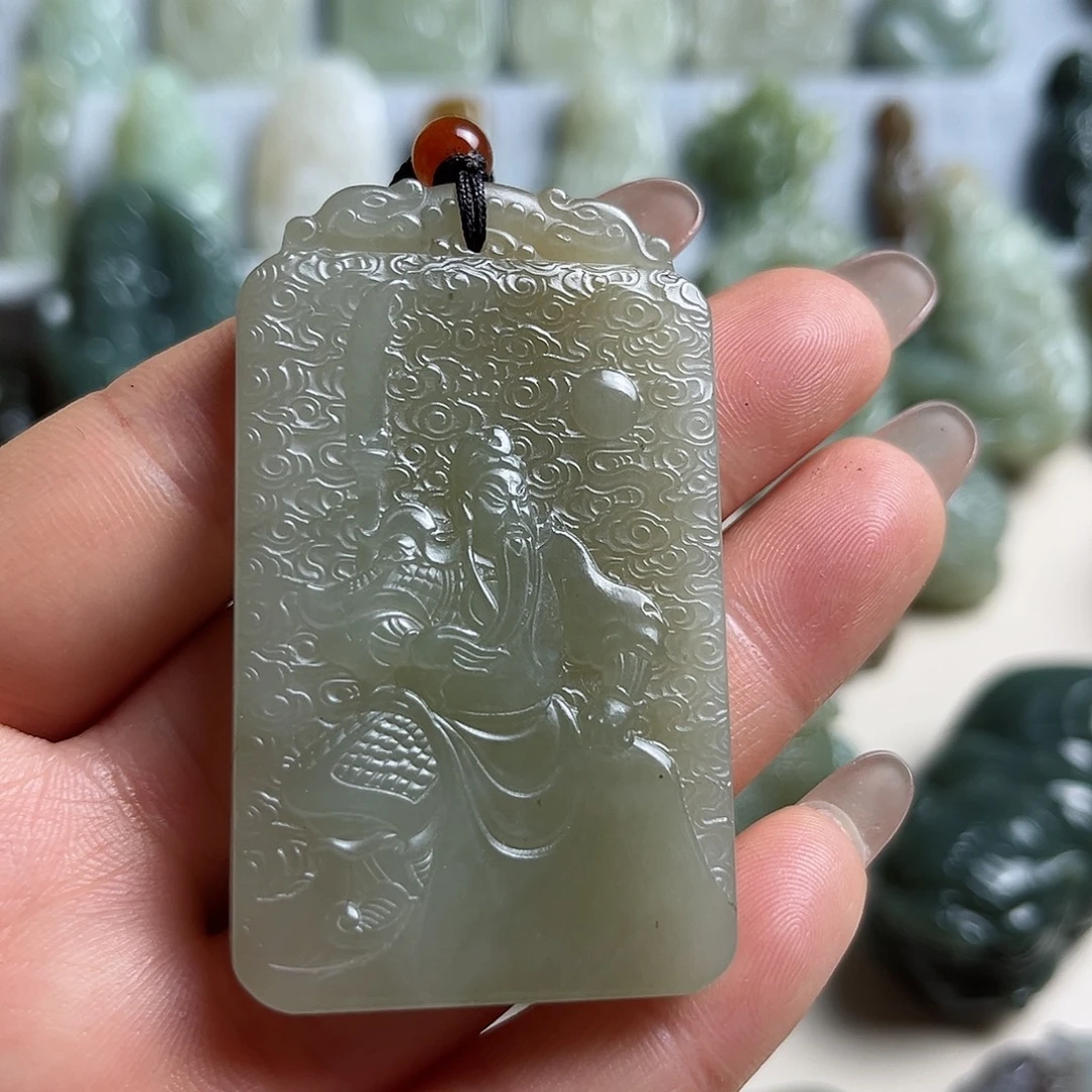 和田玉未镶嵌挂件