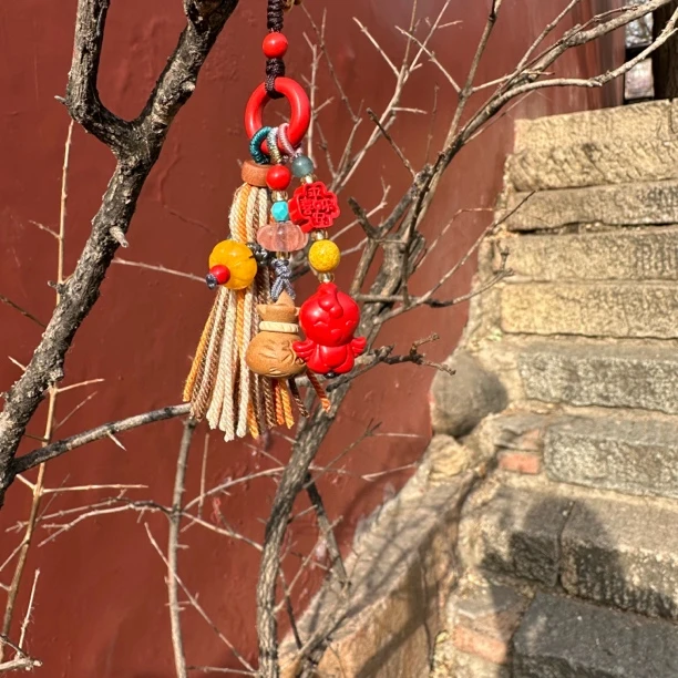 含辰砂工艺品赤丹真朱砂挂件