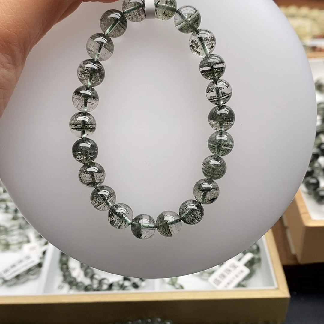 一****未镶嵌手链水晶绿幽灵手链