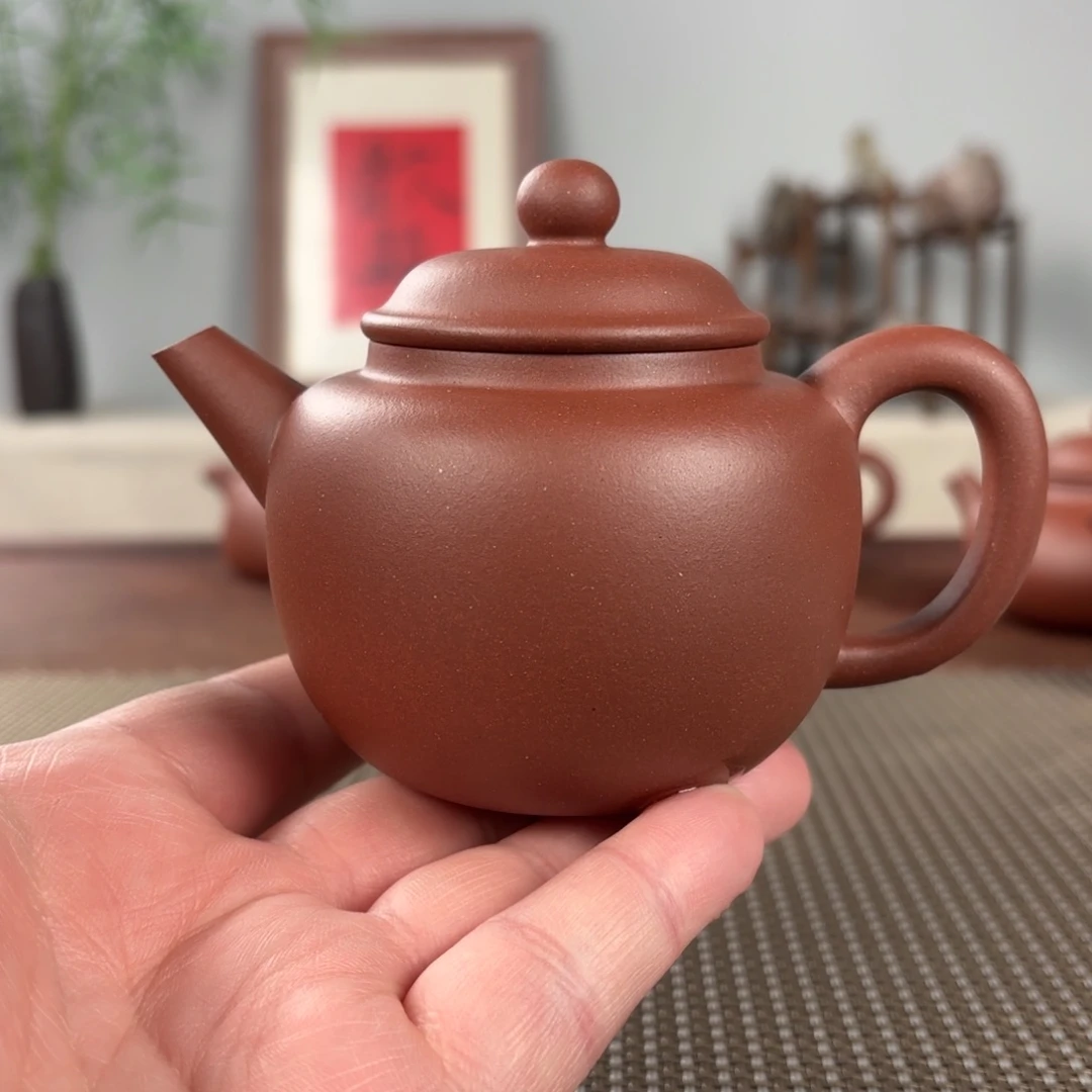 紫砂茶壶闭*！黄龙山原矿紫砂壶