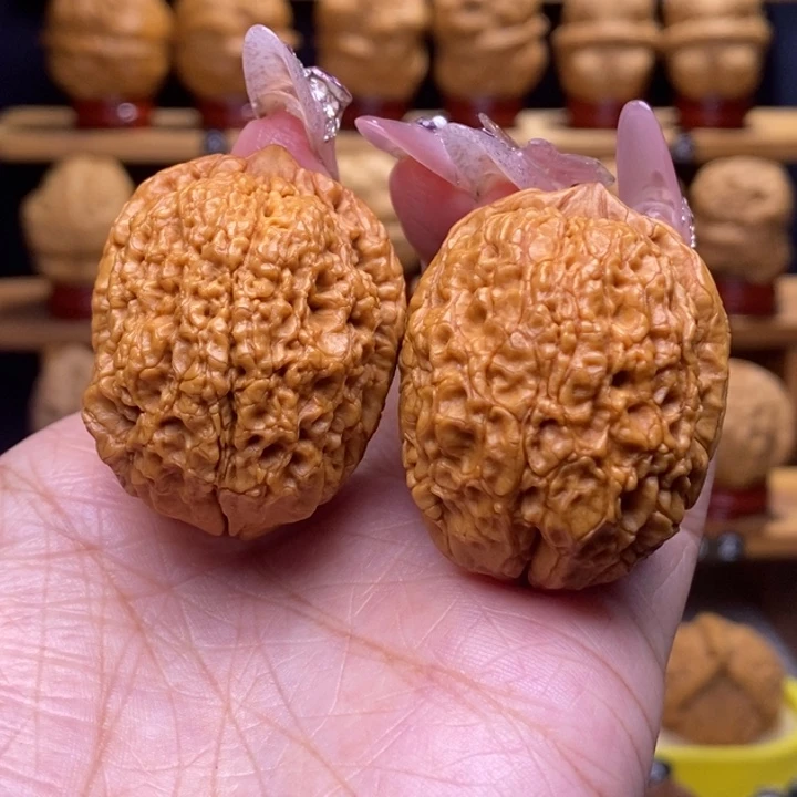 文玩核桃把件鬼脸42号