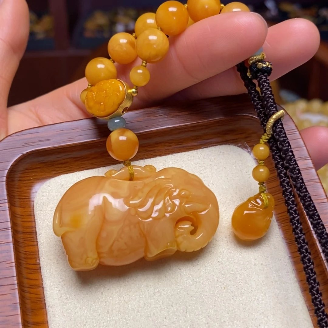 【闪购商品】蜜蜡颈饰未镶嵌项链