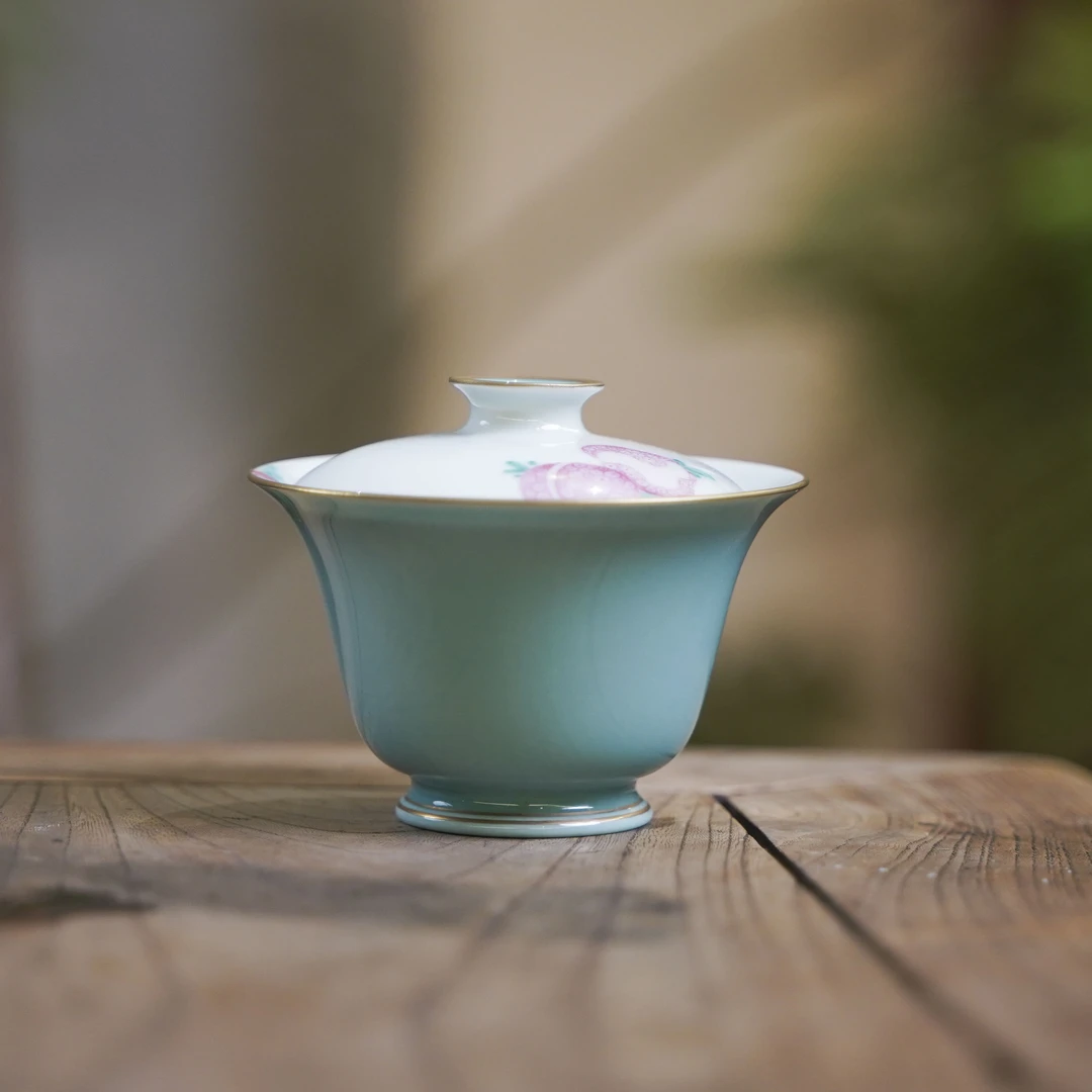 【陶珊居】-华隐堂-荔枝盖碗（华隐S0745）