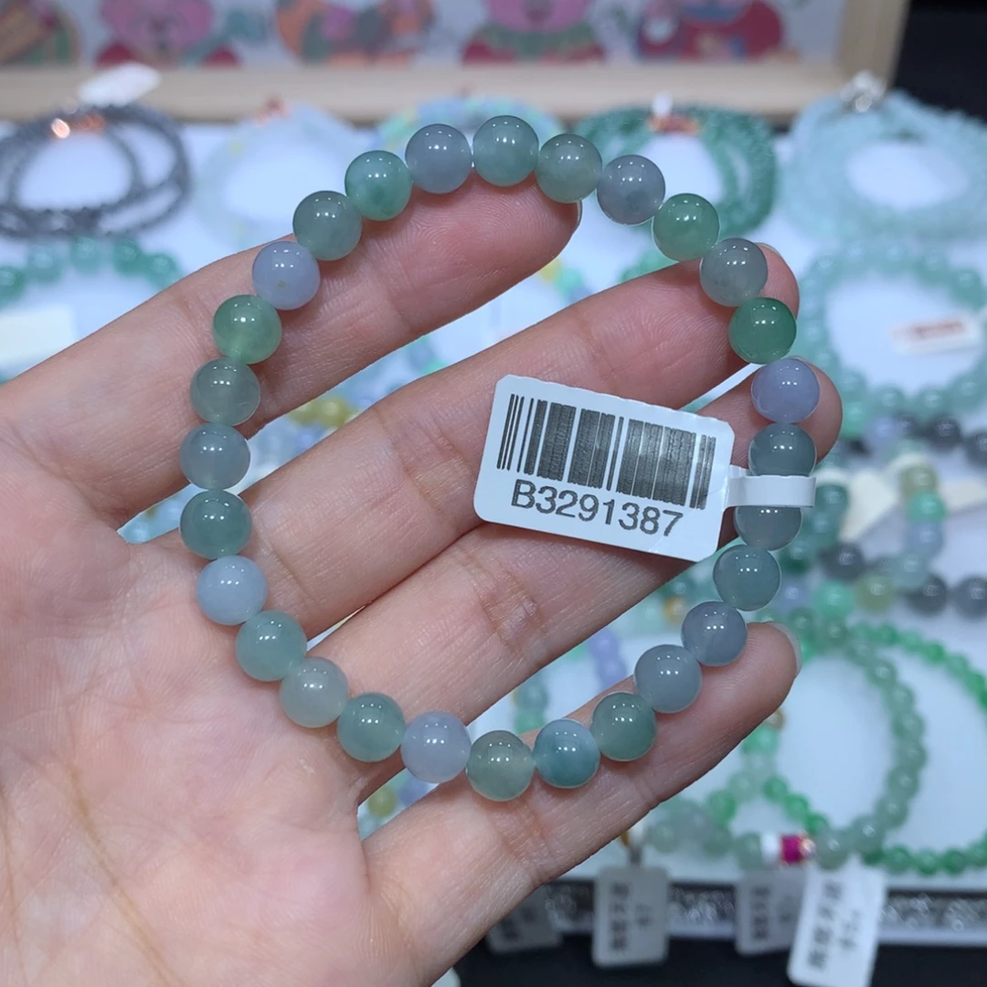 翡翠未镶嵌手链天然