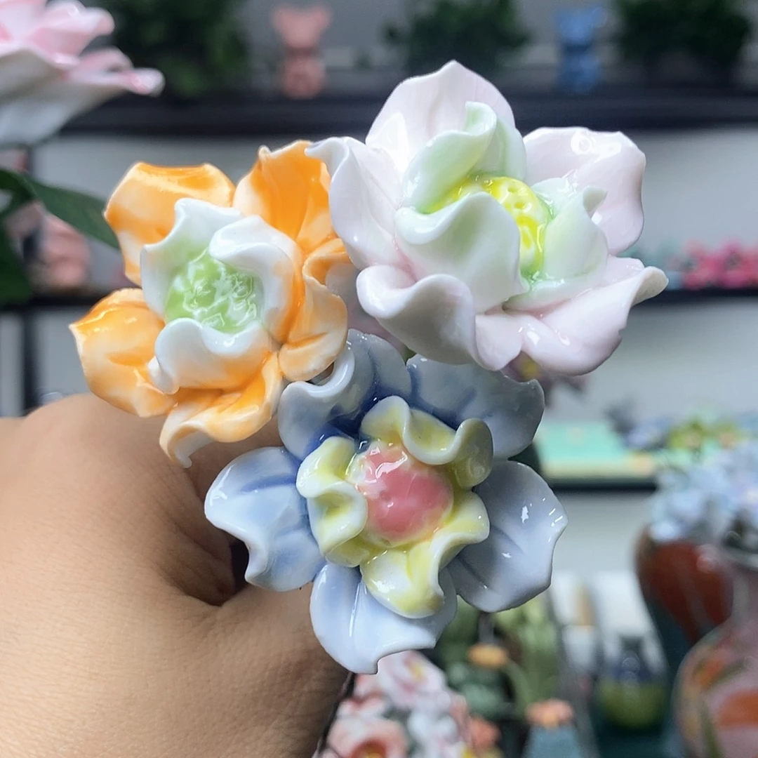 手工制作工艺品三朵花