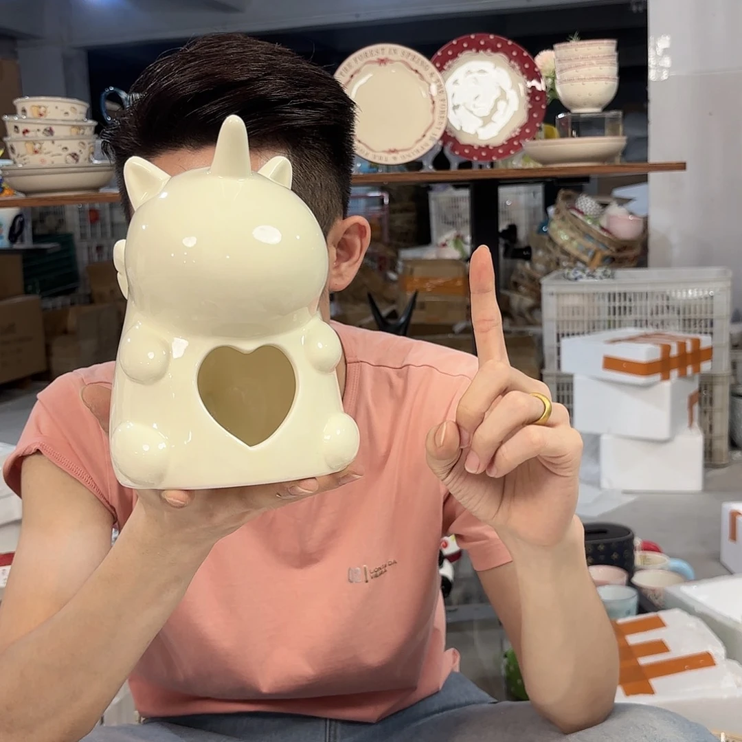 潮州陶瓷微瑕餐具纸巾盒