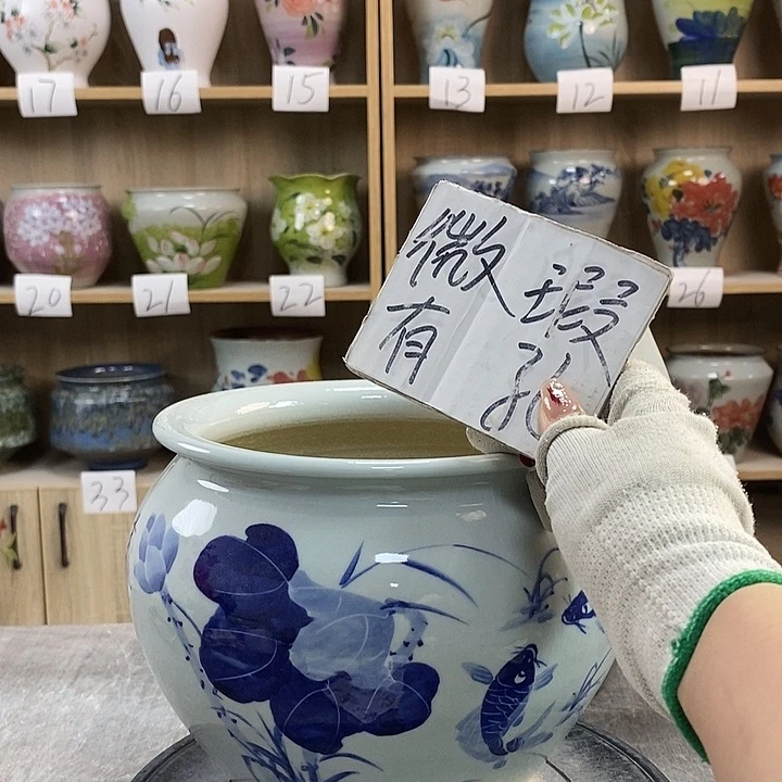 缸8xc景德镇陶瓷花盆