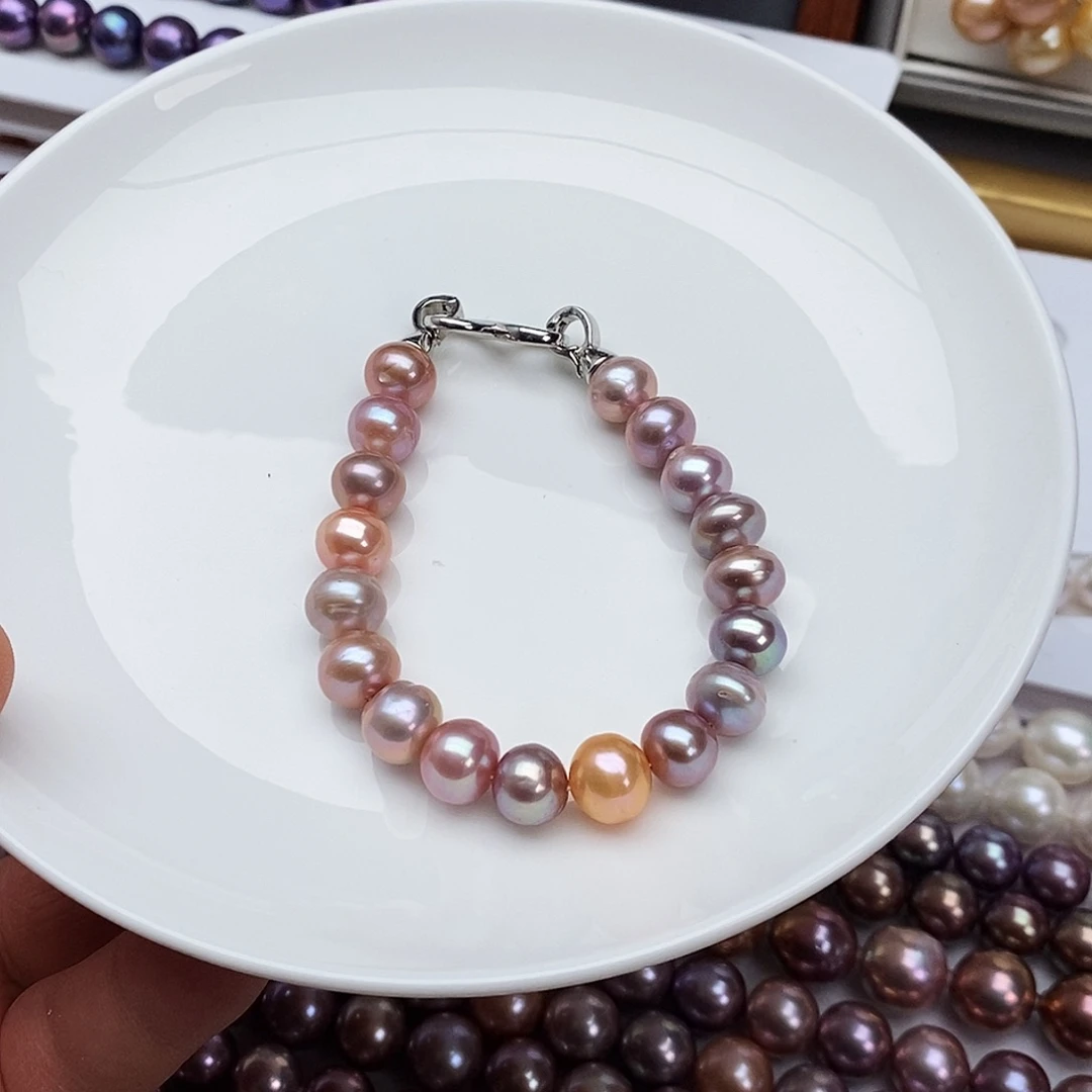 合金淡水珍珠颈饰