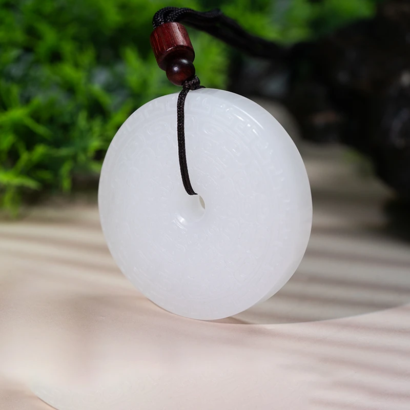 【巴基斯坦】1228cp1 巴料雕刻平安扣 雕刻款 简约大气吊坠M