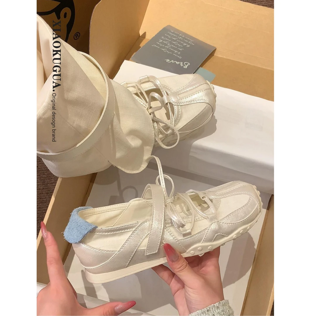 裤管厚底德训鞋女款2025新款夏季休闲阿甘玛丽珍单鞋运动凉靴短靴