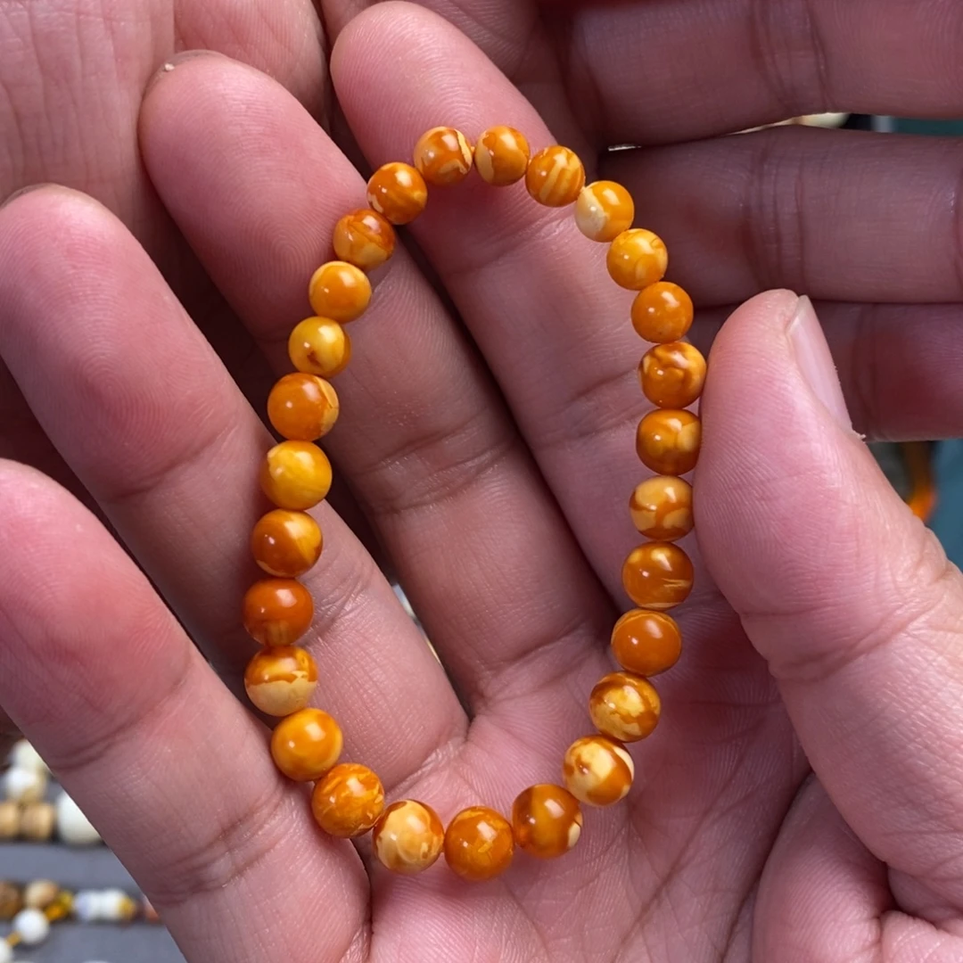 蜜蜡未镶嵌裸石老花蜡