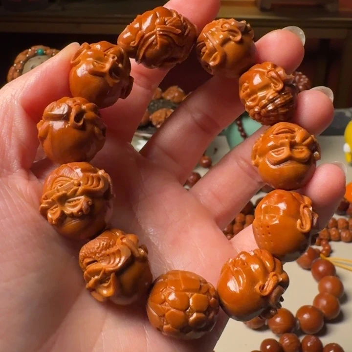 政***德橄榄核手串/手链手工罗汉