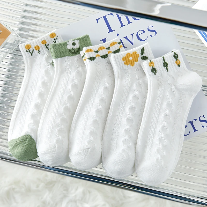 春夏袜子女短袜ins潮百搭韩版可爱学院风学生小白袜运动款船袜女