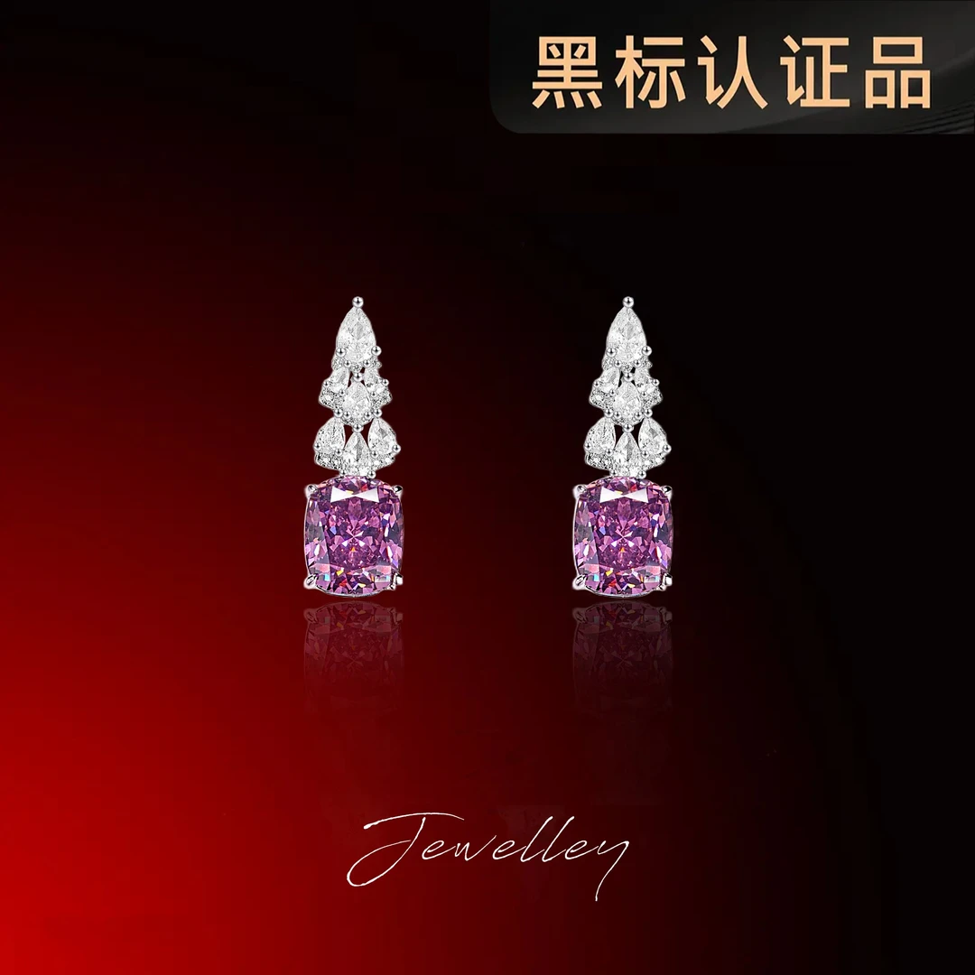 合金合成锆石耳饰 【琴愿为你】时尚耳坠高端女耳环CE190357