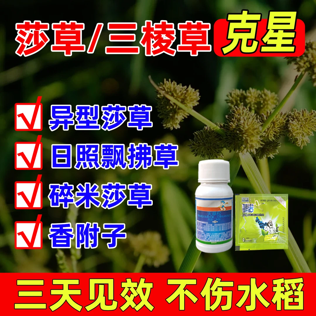 蓝海灵 水稻大豆花生田快速除莎草阔叶三棱草香附子