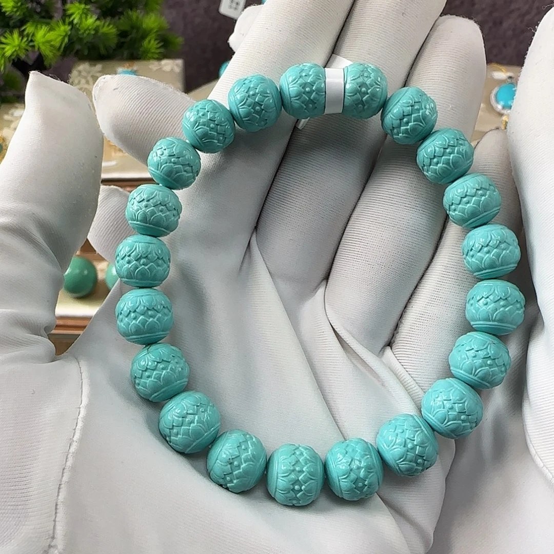 绿松石未镶嵌9mm➕手串