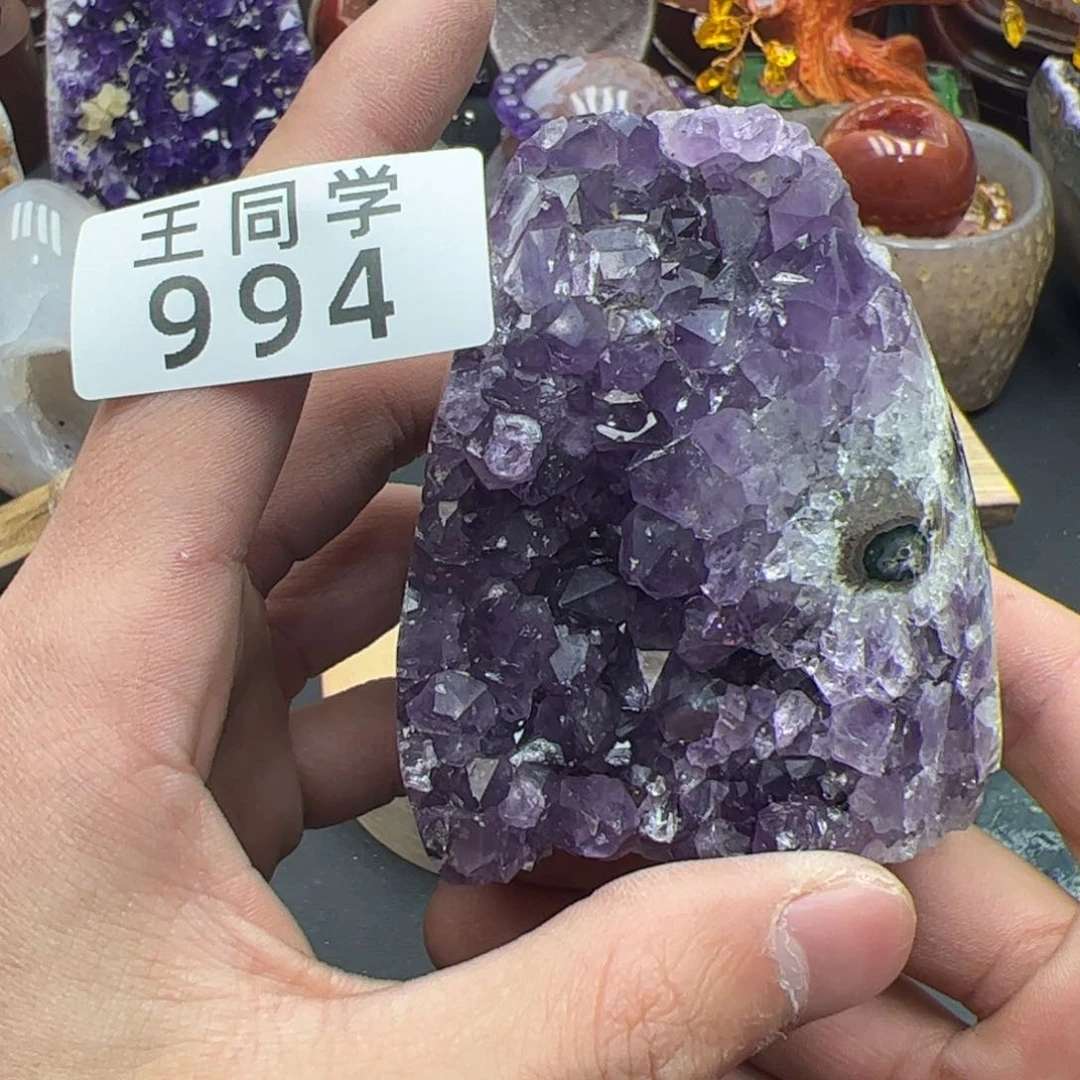 紫晶水晶摆件未镶嵌994