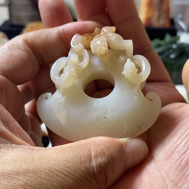 和田玉未镶嵌挂件用****缘