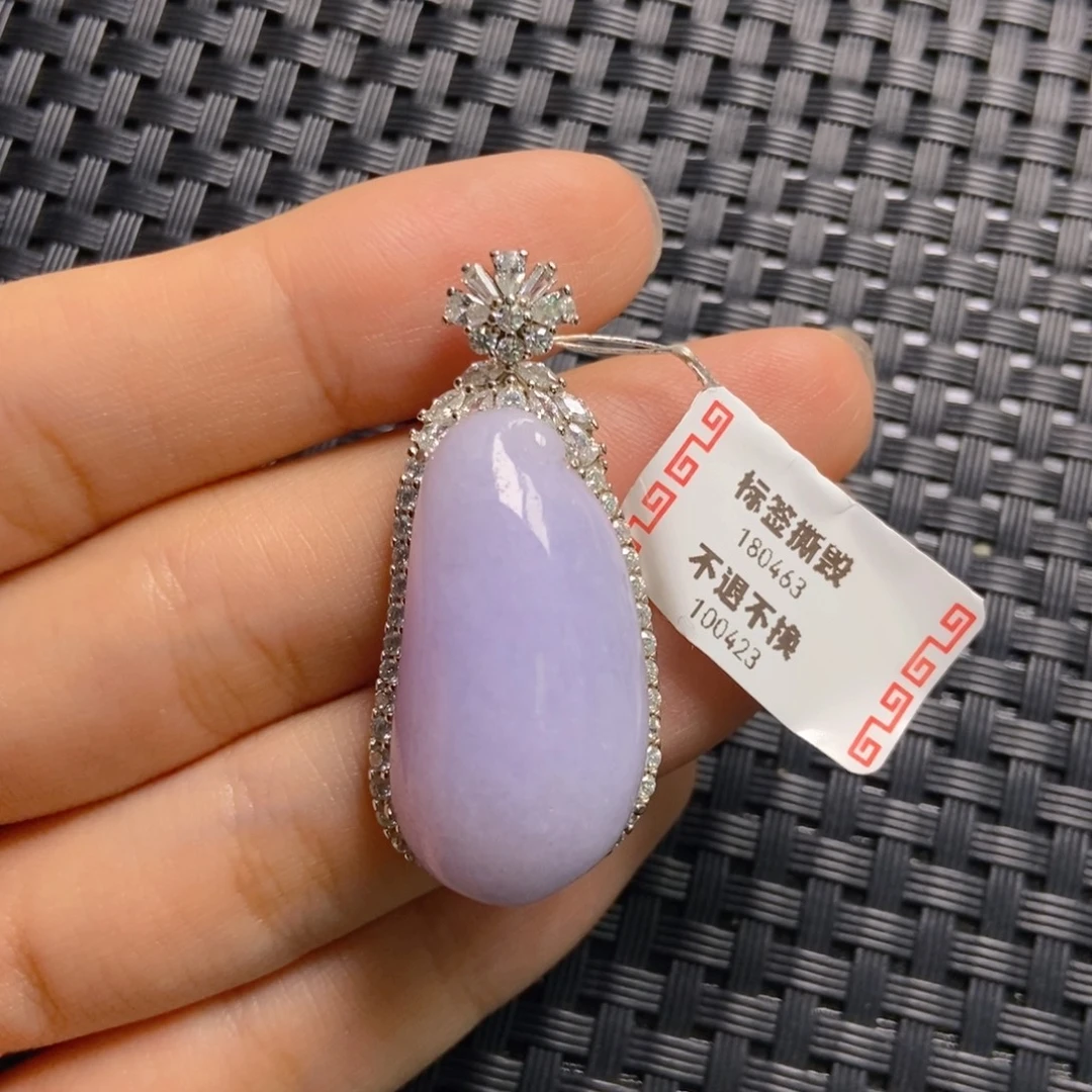 翡翠银S925镶嵌颈饰
