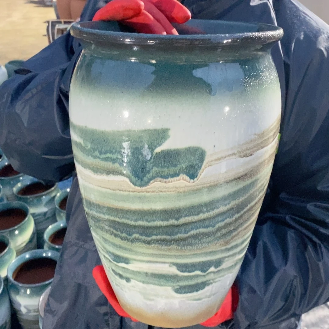 红陶口20高30瑕疵