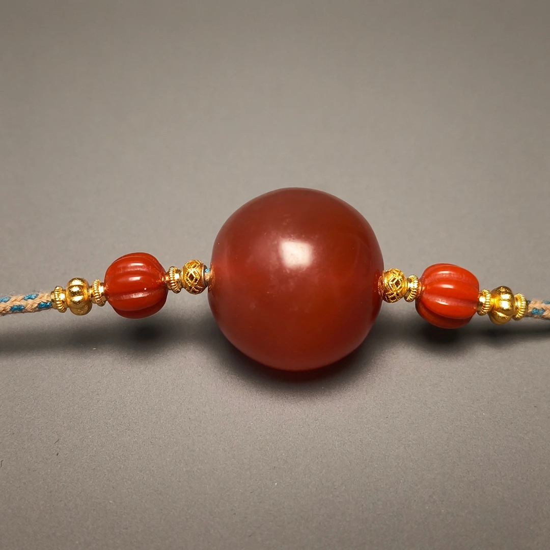 清代 清代玛瑙珠饰/DZ100259/古玩/收藏/德州文物