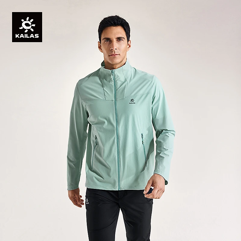 KAILAS凯乐石软壳衣M8-LT立领夏季轻量防晒户外徒步运动防泼装备