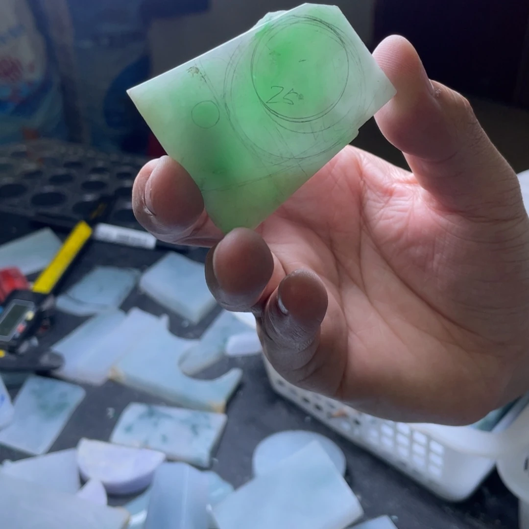 未镶嵌定制翡翠奥*拉包工平安扣
