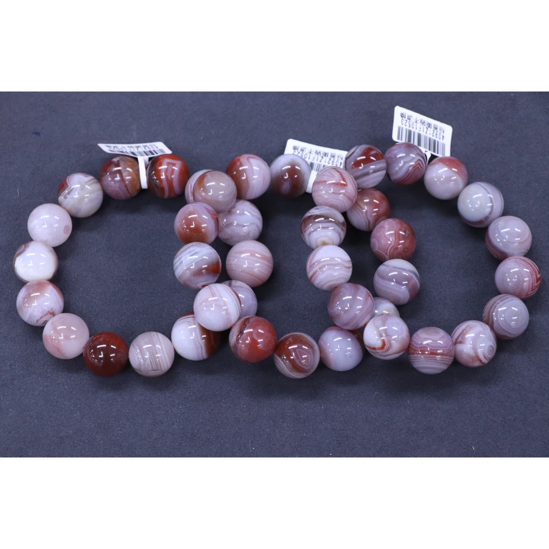 原矿无优化南红搭配玛瑙杨柳缠丝单圈15-16mm左右多样发一串随机