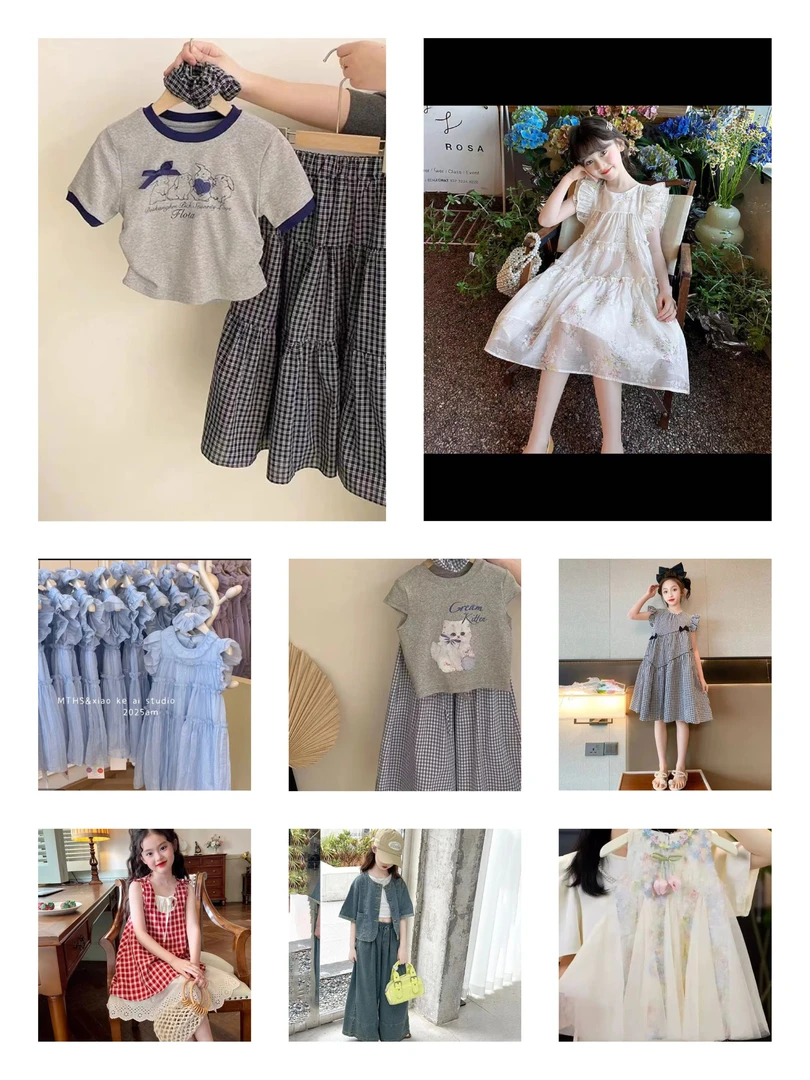 HANBAN -801-857韩版连衣裙系列百搭宽松潮流卡通汉元素仙女甜美