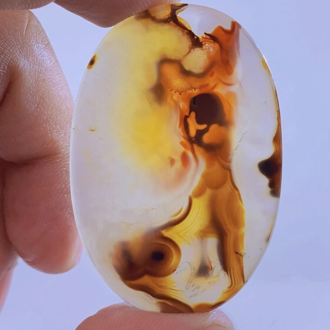 玛瑙/玉髓颈饰未镶嵌牛*