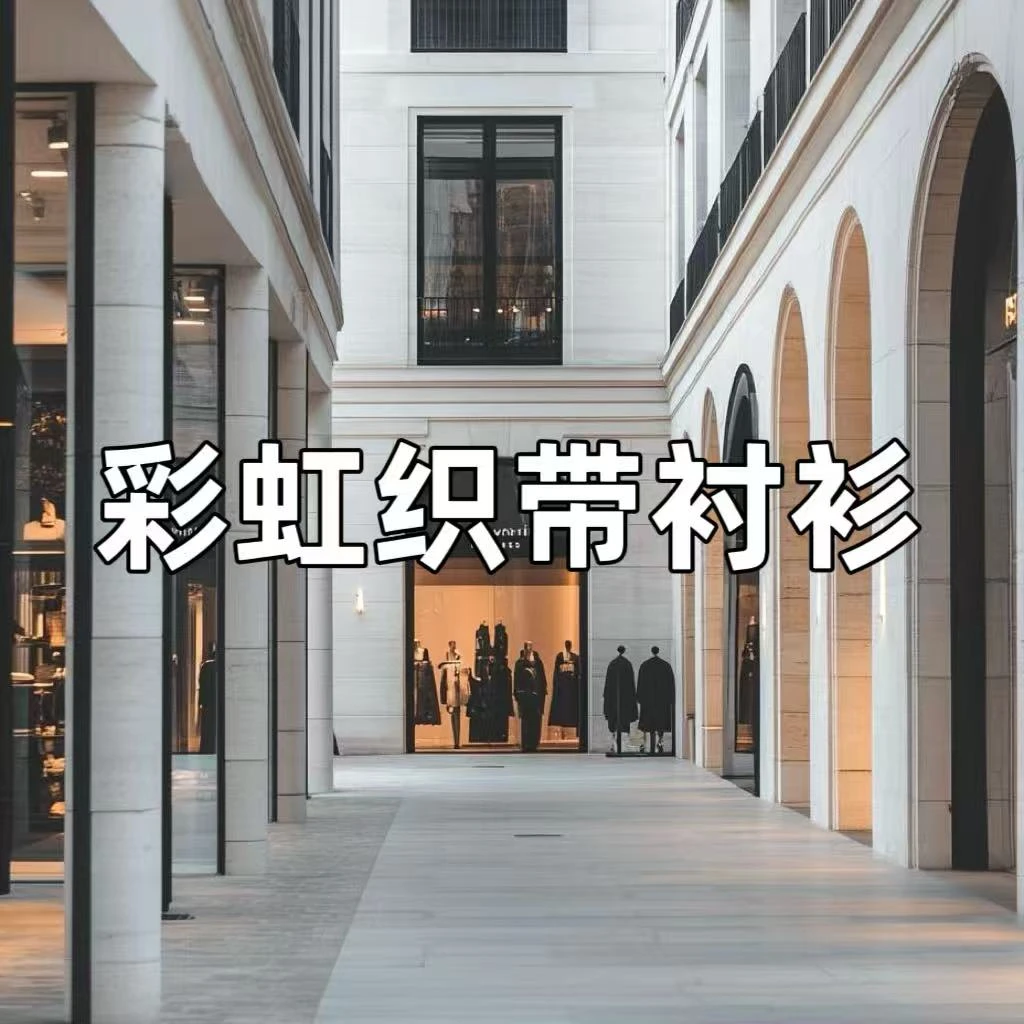 【彩虹织带衬衫】彩虹织带衬衫时尚百搭简约休闲衬男女士衬衫【QF】