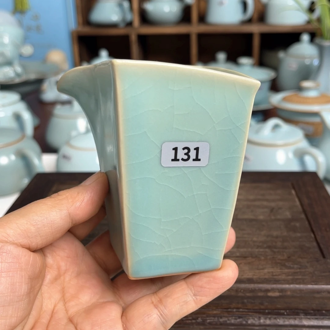 海***鬣汝州原矿原釉公道杯131