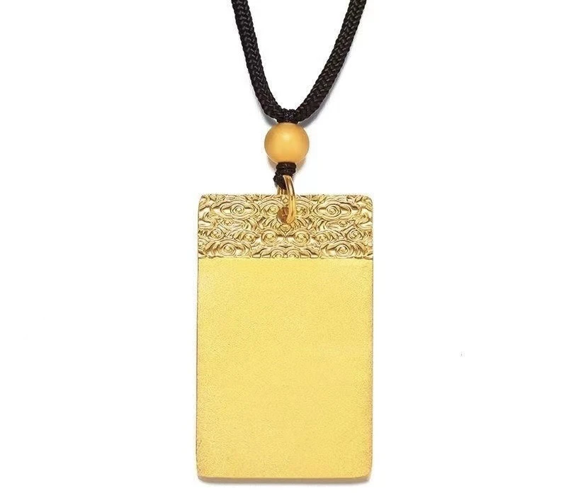 铜合金吊坠 古法无事牌平安礼物复古时尚经典