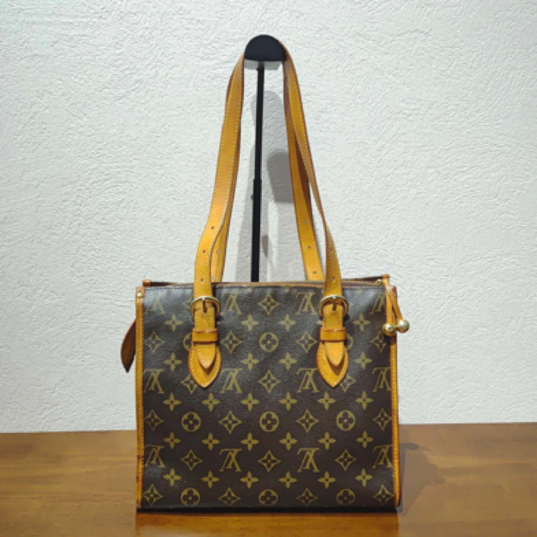 95新 LouisVuitton/路易威登 中古老花小金球托特 单肩手提包