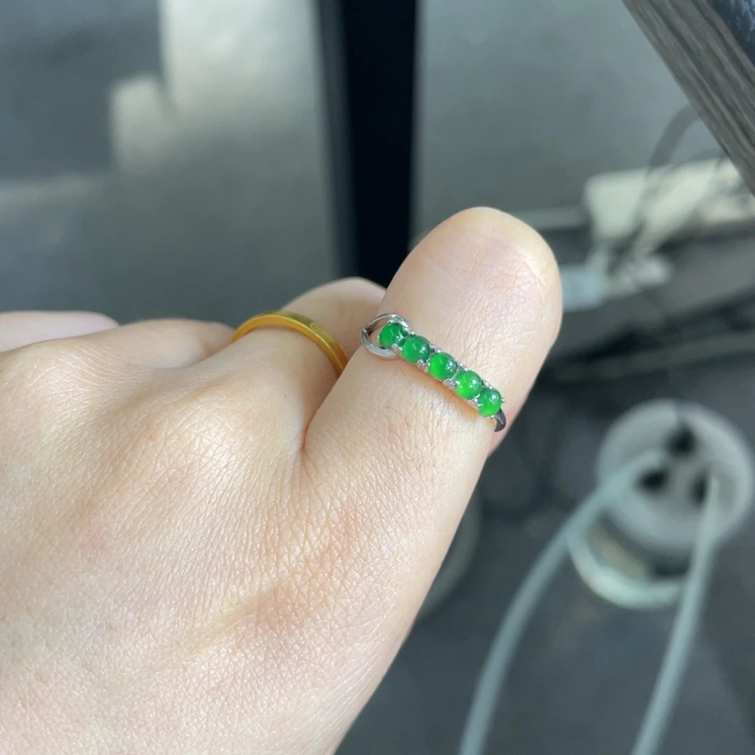 翡翠银S925镶嵌吊坠(不含链)