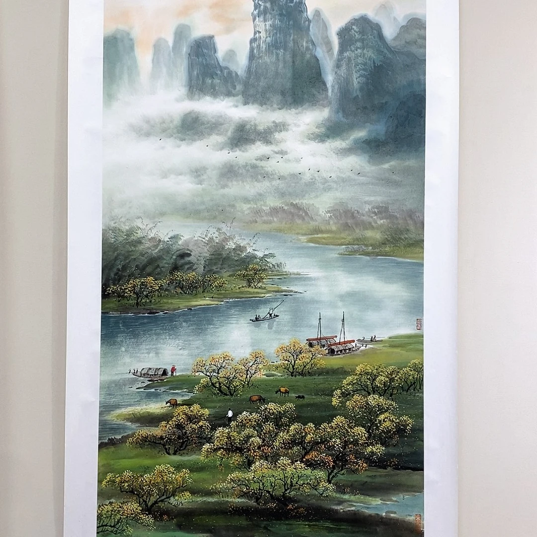 顺***然国画周顺良四尺精品佳作