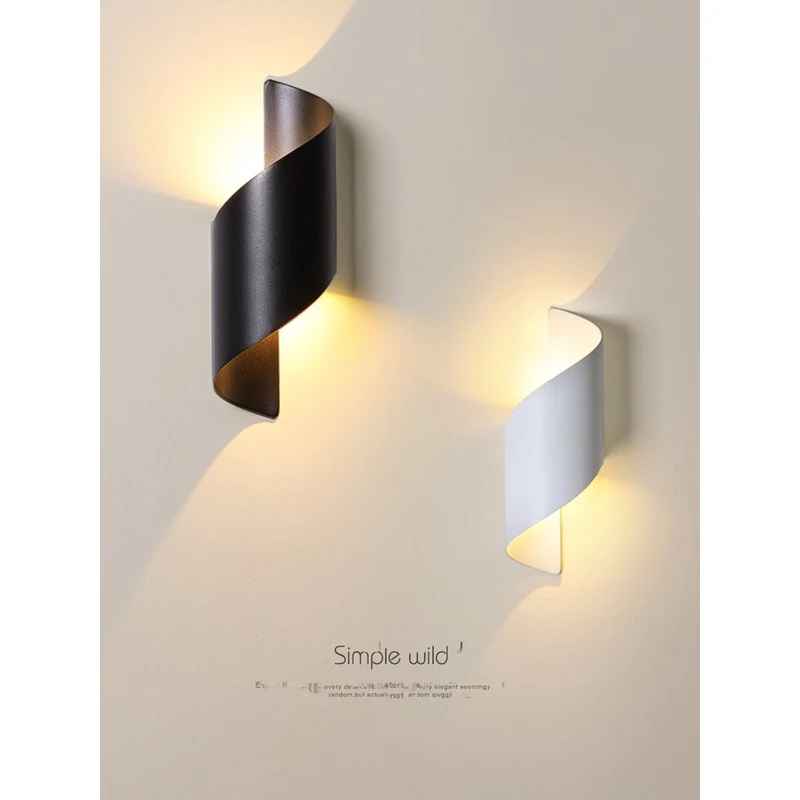 欧普照明极简墙新经典光艺术主卧室床头灯创意简单现代豪华壁灯