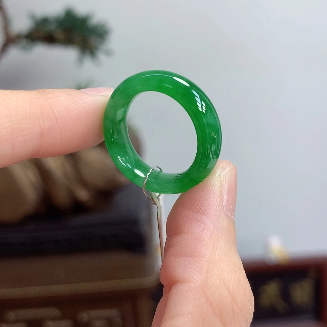 翡翠未镶嵌戒指14号